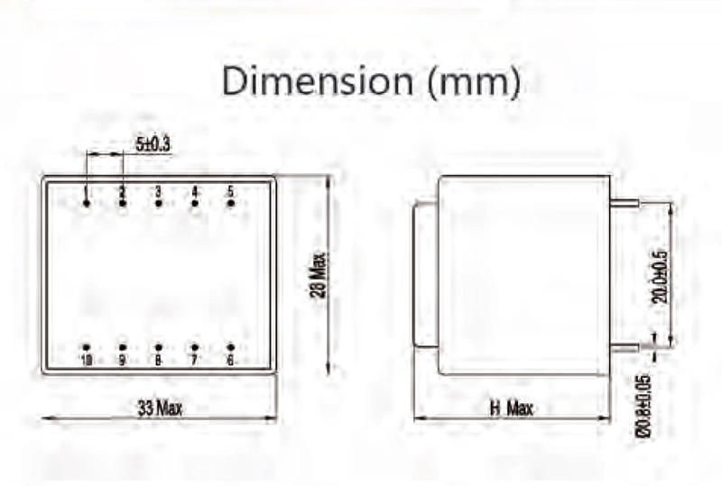 Encapsulated Transformer for Plower Supply (EI38-20 6VA)