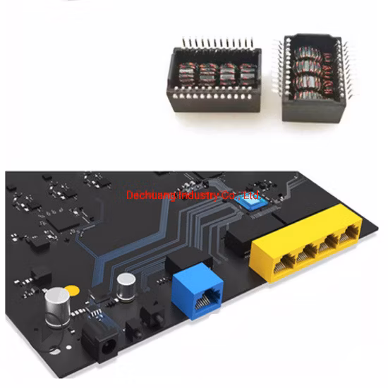 10/100/1000/2,5g/10g Base T Single Port DIP Fliter Modules Network Ethernet Control Electric LAN Transformers