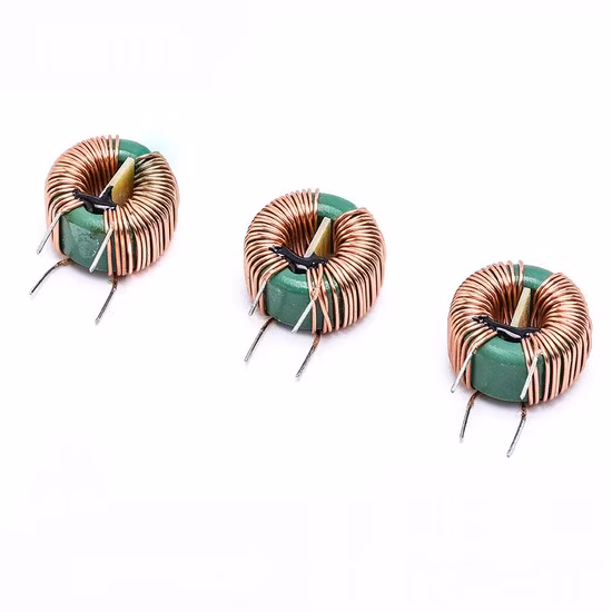 Linha enrolada de fio de cobre núcleo toroidal nanocristalino indutor de modo comum com grande indutância